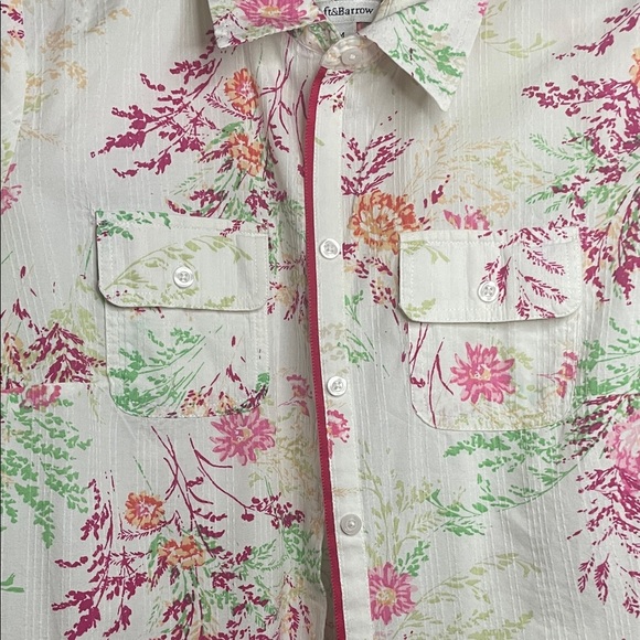 Croft & Barrow Floral Button Down Shirt - Pink and Green - Picture 4 of 8